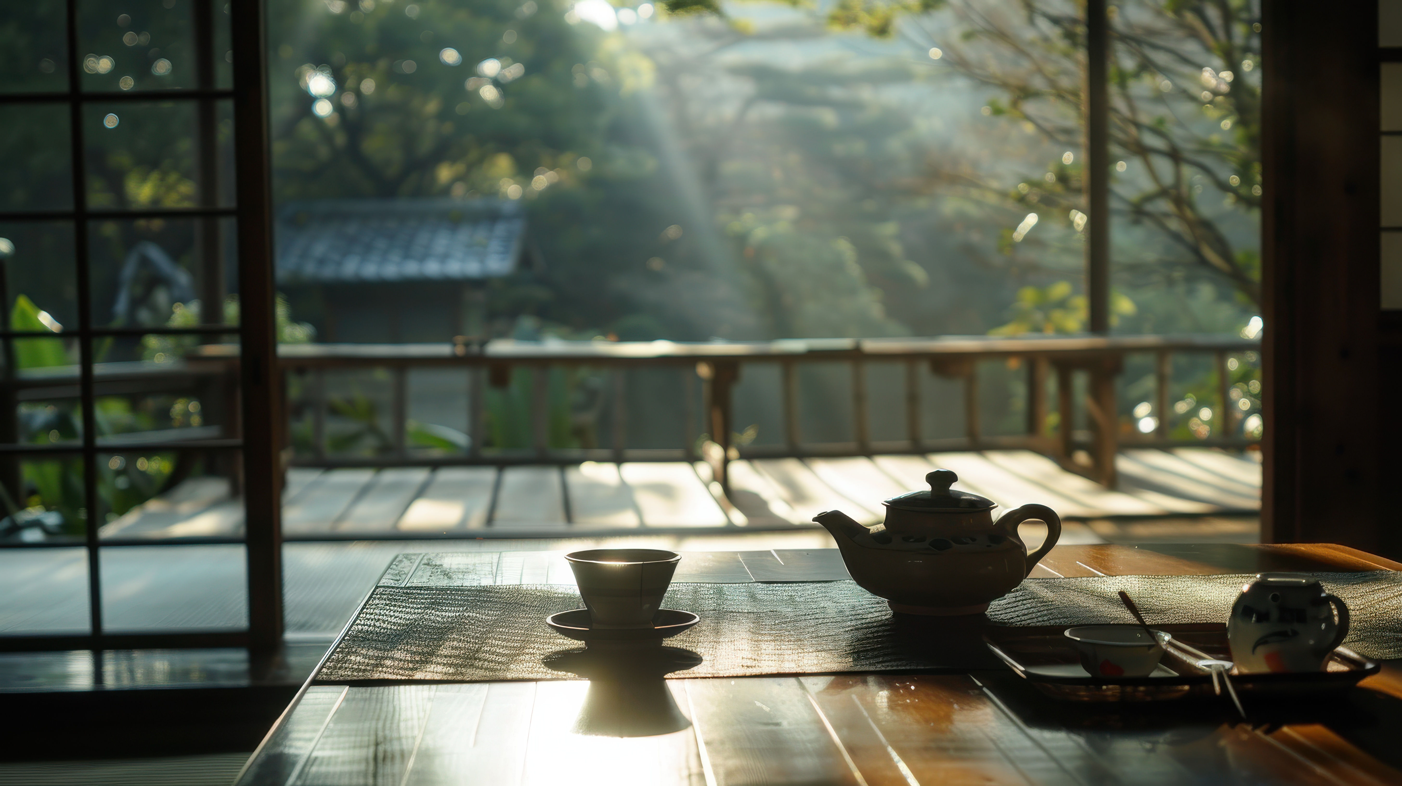 Peaceful tea house